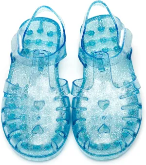 Girls Jelly Sandals Summer Costume Princess Dress Flat Breathable Waterproof Fisherman Gladiator Shoes For Girl Closed Toe Beach Flat-Sandals For Toddler Little Kid Big Kids