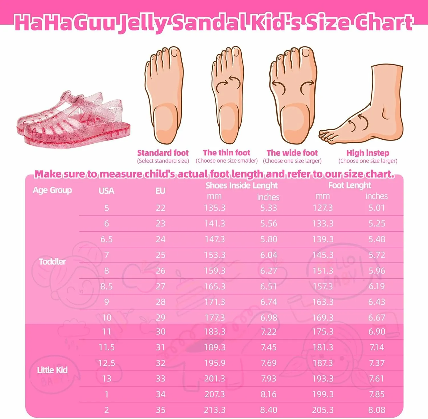 Girls Jelly Sandals Summer Costume Princess Dress Flat Breathable Waterproof Fisherman Gladiator Shoes For Girl Closed Toe Beach Flat-Sandals For Toddler Little Kid Big Kids
