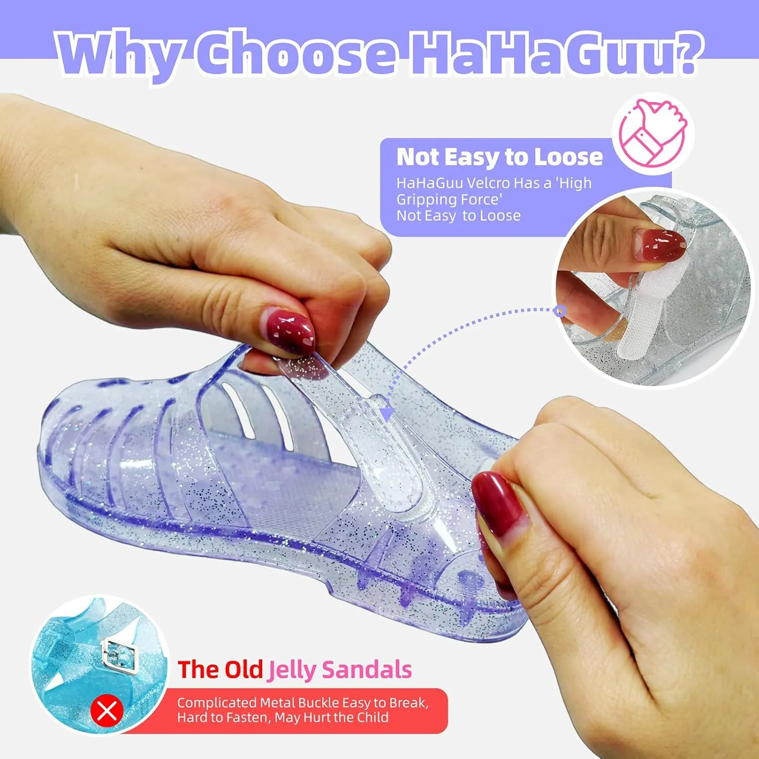 Girls Jelly Sandals Summer Costume Princess Dress Flat Breathable Waterproof Fisherman Gladiator Shoes For Girl Closed Toe Beach Flat-Sandals For Toddler Little Kid Big Kids