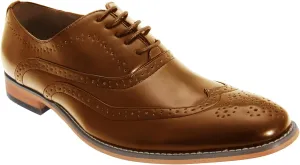 Goor Mens 5 Eyelet Brogue Oxford Shoes