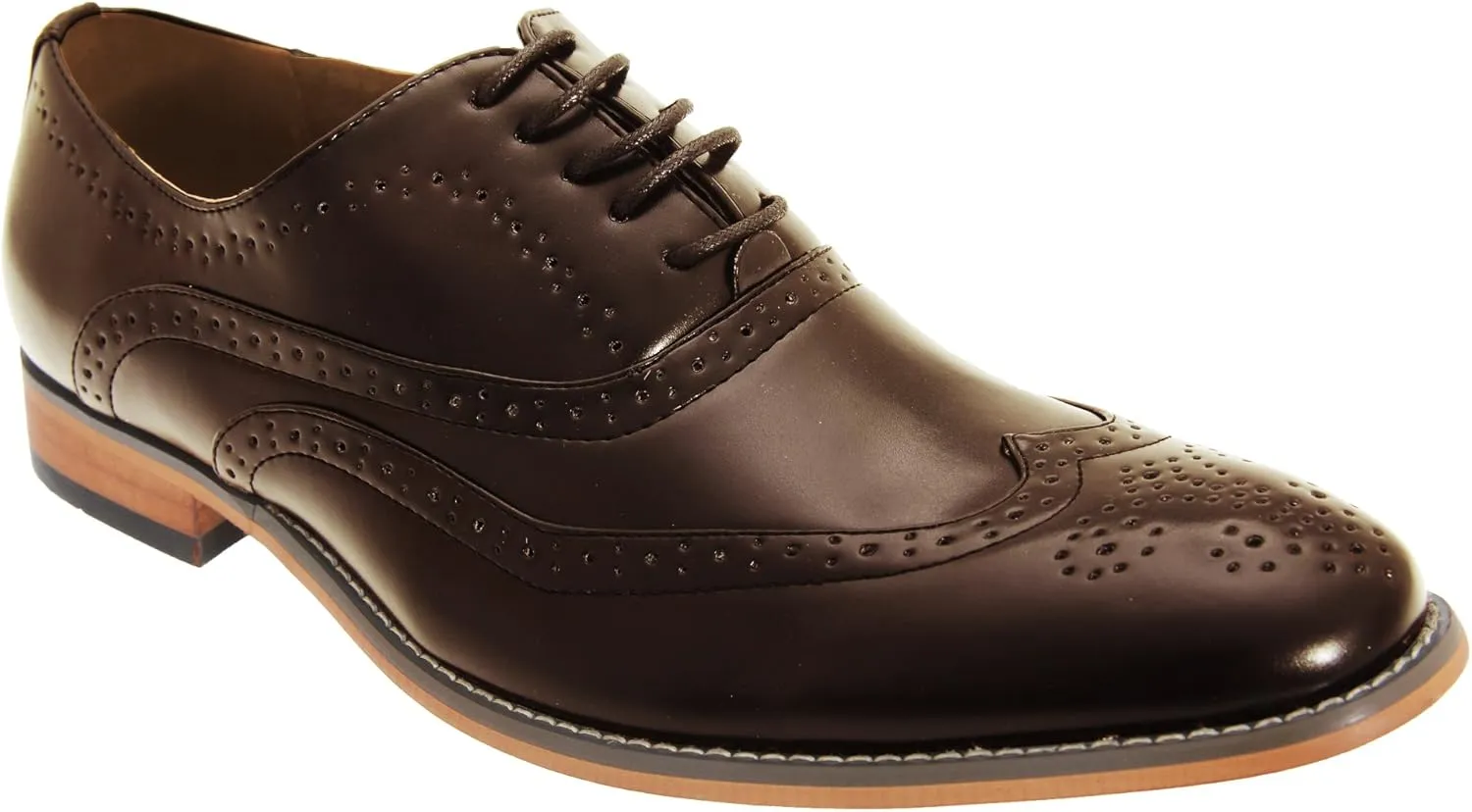 Goor Mens 5 Eyelet Brogue Oxford Shoes