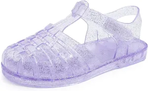 GUGUYeah Jelly Sandals for Girls,Closed Toe Princess Costume Summer Dress Shoes Fisherman Gladiator Water Beach Flat Sandals for Toddler/Little Kid/Big Kid