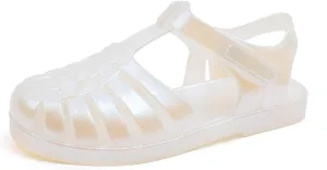 GUGUYeah Jelly Sandals for Girls,Closed Toe Princess Costume Summer Dress Shoes Fisherman Gladiator Water Beach Flat Sandals for Toddler/Little Kid/Big Kid