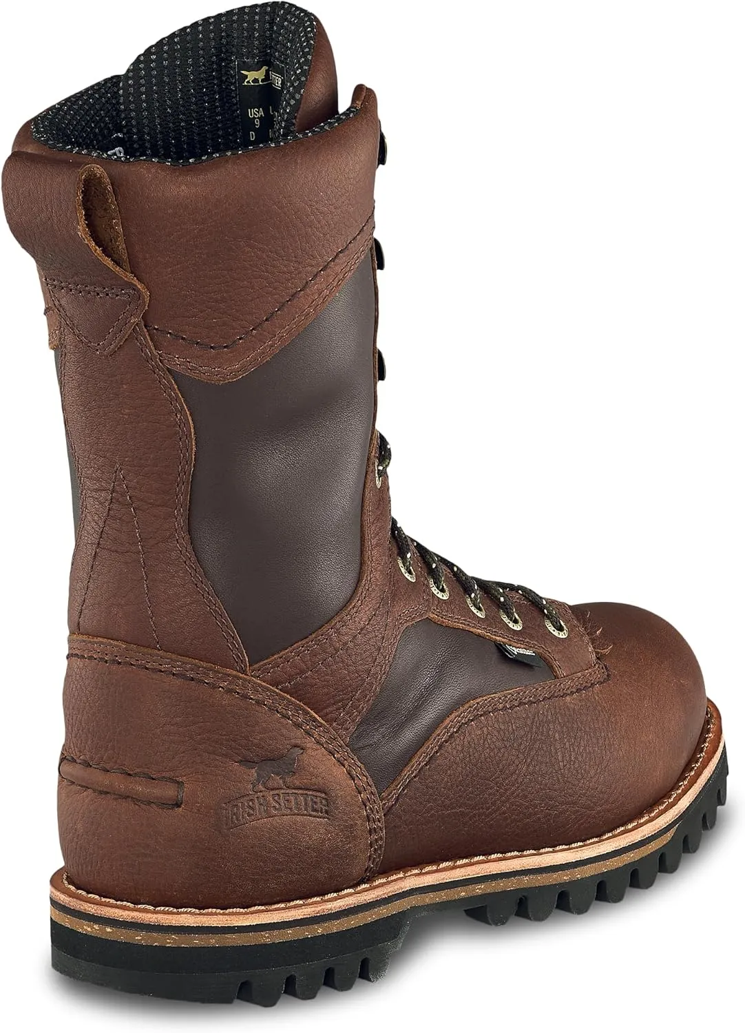 Irish Setter, Elk Tracker, Men’s, 12", Waterproof, Insulated 600g, Hunting Boot, Brown