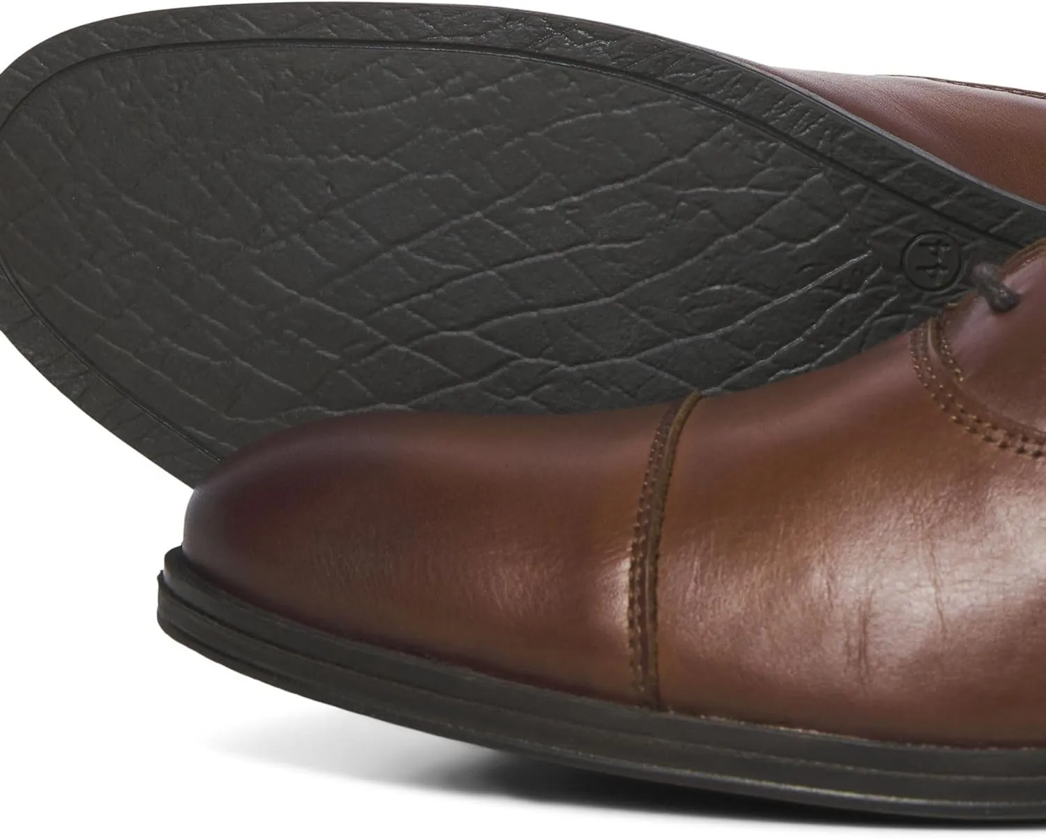 Jack & Jones Men's Jfwdonald Leather Cognac Noos Derbys