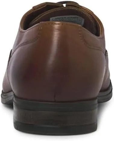 Jack & Jones Men's Jfwdonald Leather Cognac Noos Derbys