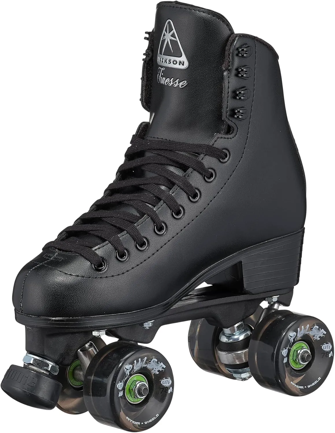 Jackson - Finesse Viper Outdoor Roller Skates for Women and Girls, Atom Pulse Lite Wheels with Vinyl-Coated Quad Boot,