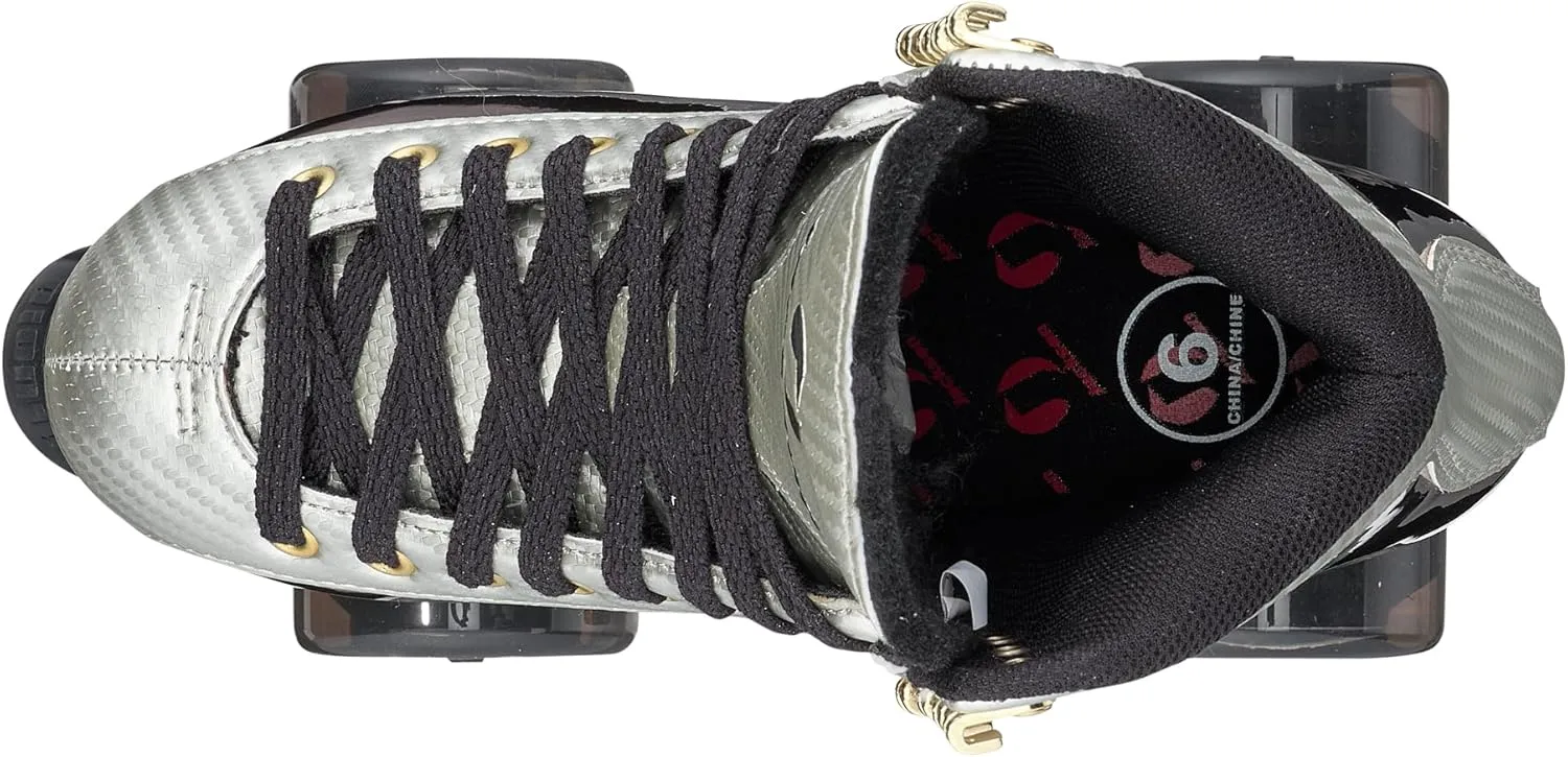 Jackson Flex Outdoor Roller Skates, Atom Pulse Lite Wheels with Vinyl-Coated Quad Boot,