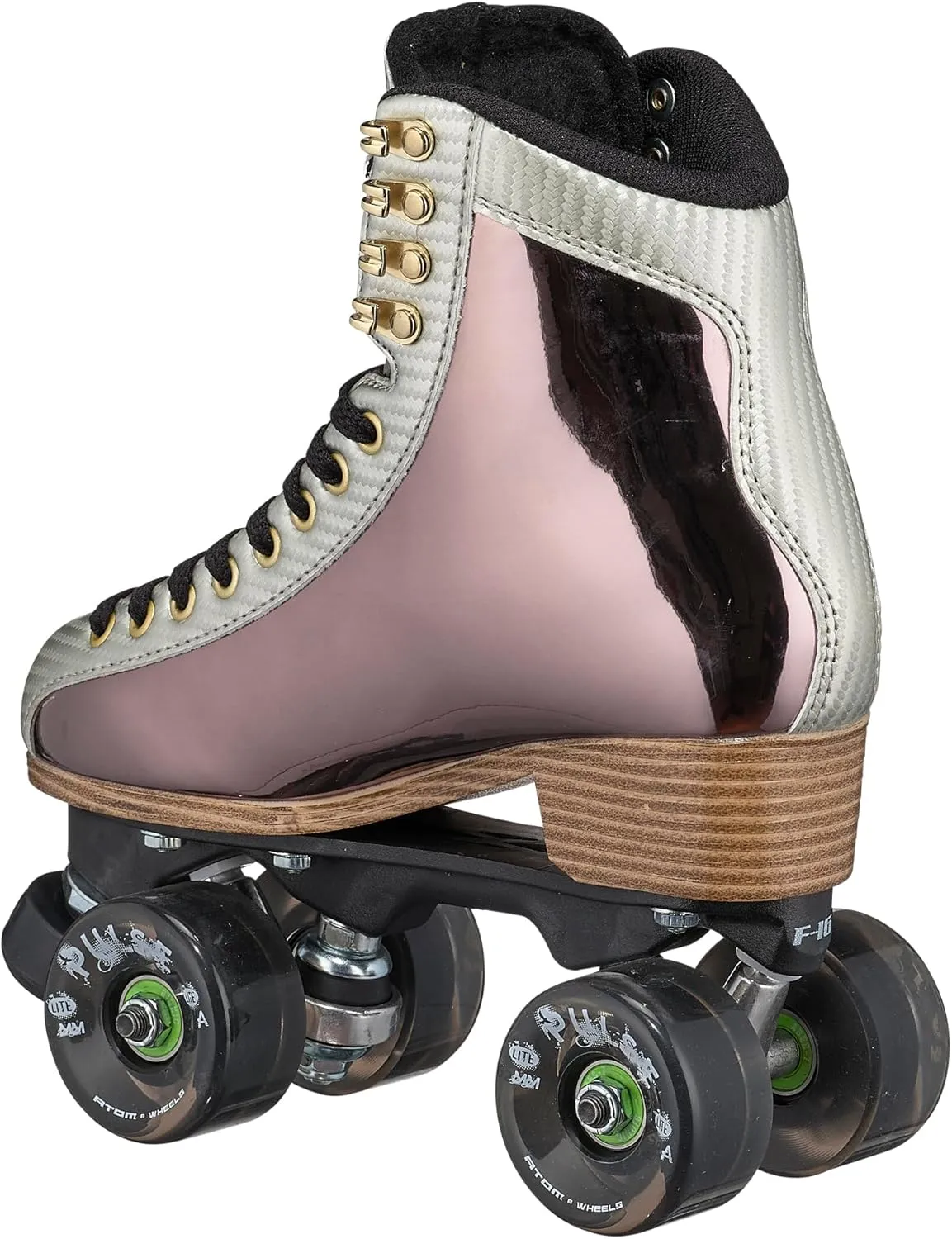 Jackson Flex Outdoor Roller Skates, Atom Pulse Lite Wheels with Vinyl-Coated Quad Boot,