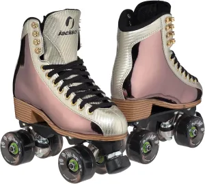 Jackson Flex Outdoor Roller Skates, Atom Pulse Lite Wheels with Vinyl-Coated Quad Boot,