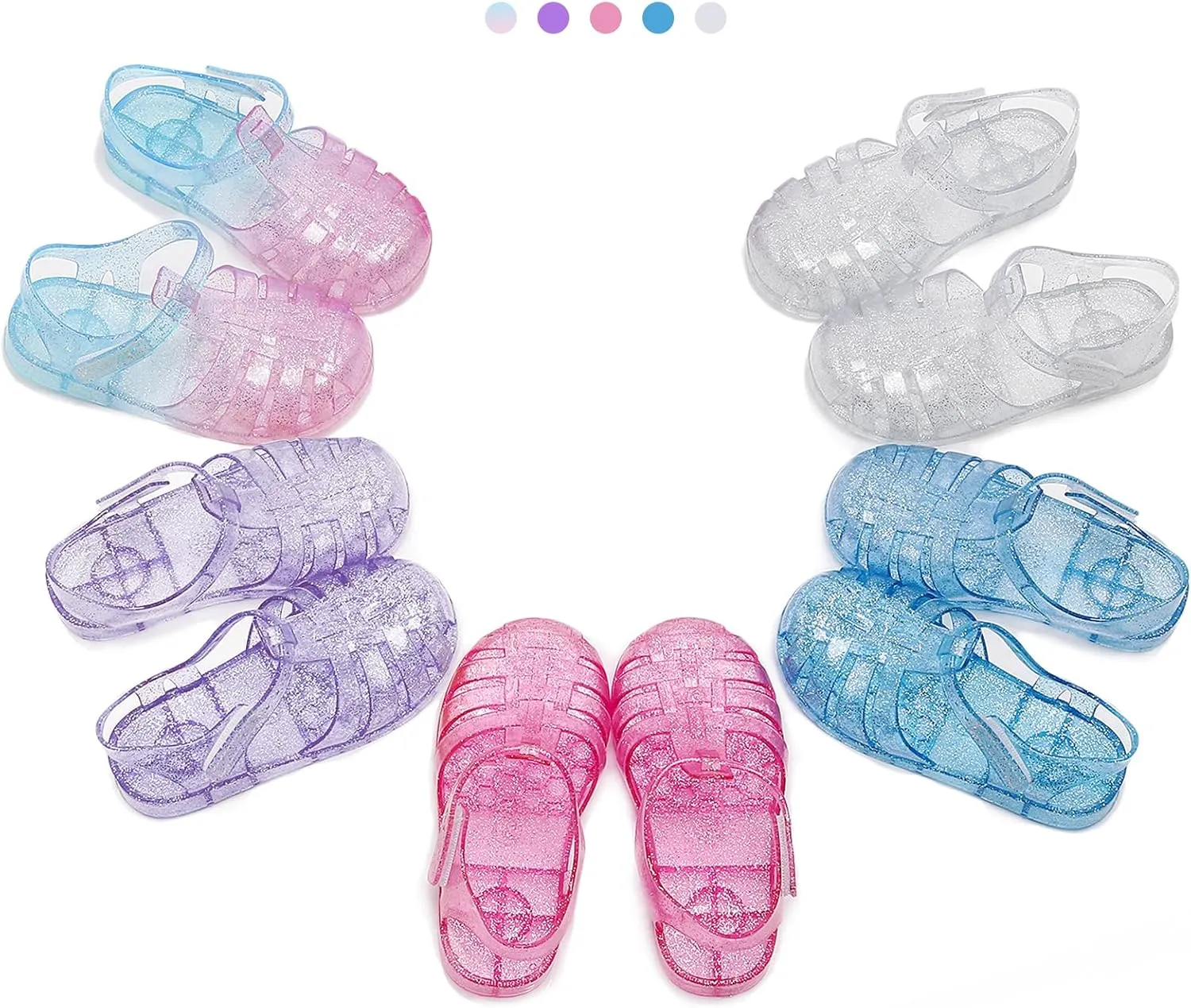 Jelly Shoes for Girls Frozen Elsa Shoes Mary Jane Dance Party Cosplay Toddler Sandal