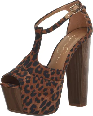 Jessica Simpson Womens Dany 3 Floral Heeled Platform Sandals