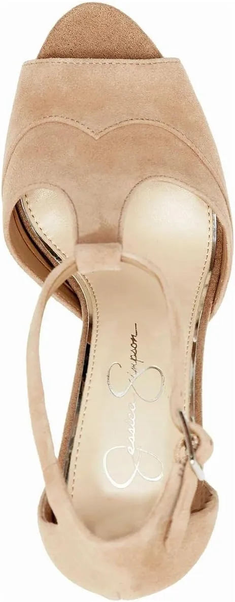Jessica Simpson Womens Dany 3 Floral Heeled Platform Sandals