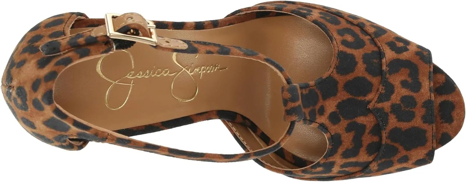 Jessica Simpson Womens Dany 3 Floral Heeled Platform Sandals