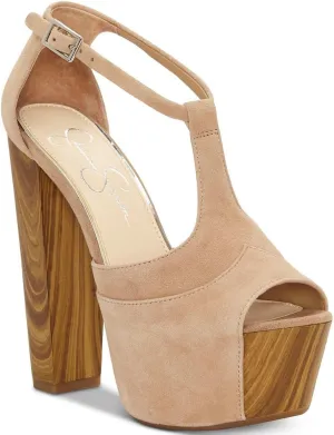 Jessica Simpson Womens Dany 3 Floral Heeled Platform Sandals