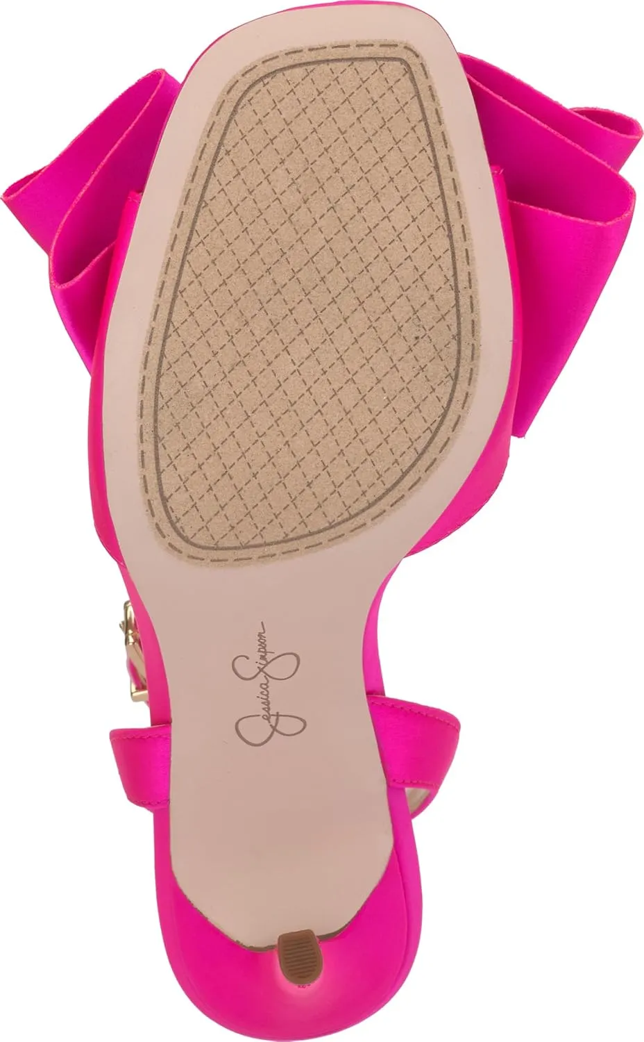 Jessica Simpson Womens Olivine Bow Satin Ankle Strap