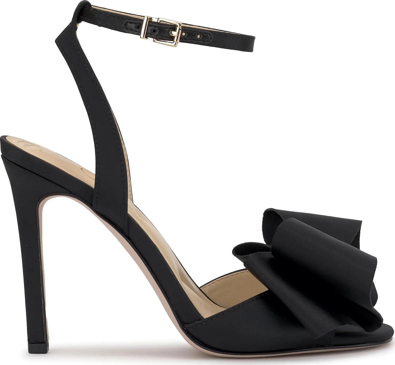Jessica Simpson Womens Olivine Bow Satin Ankle Strap