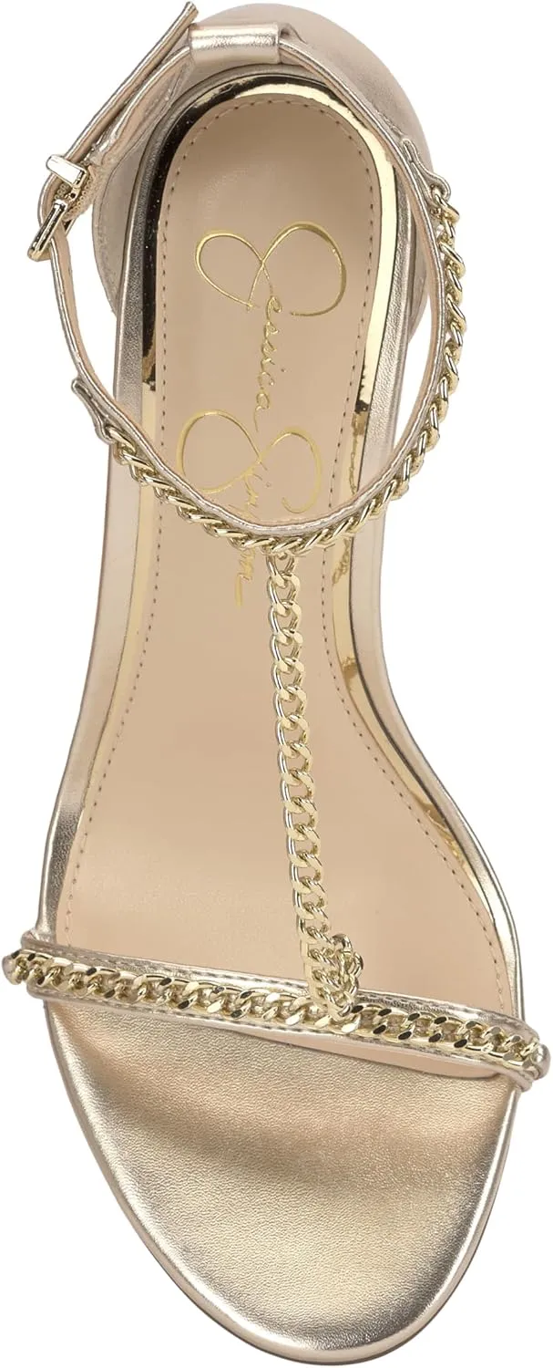 Jessica Simpson Womens Qiven Faux Leather Heels