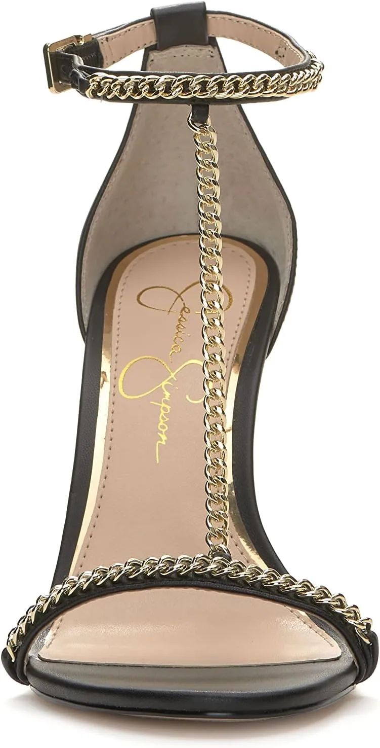 Jessica Simpson Womens Qiven Faux Leather Heels