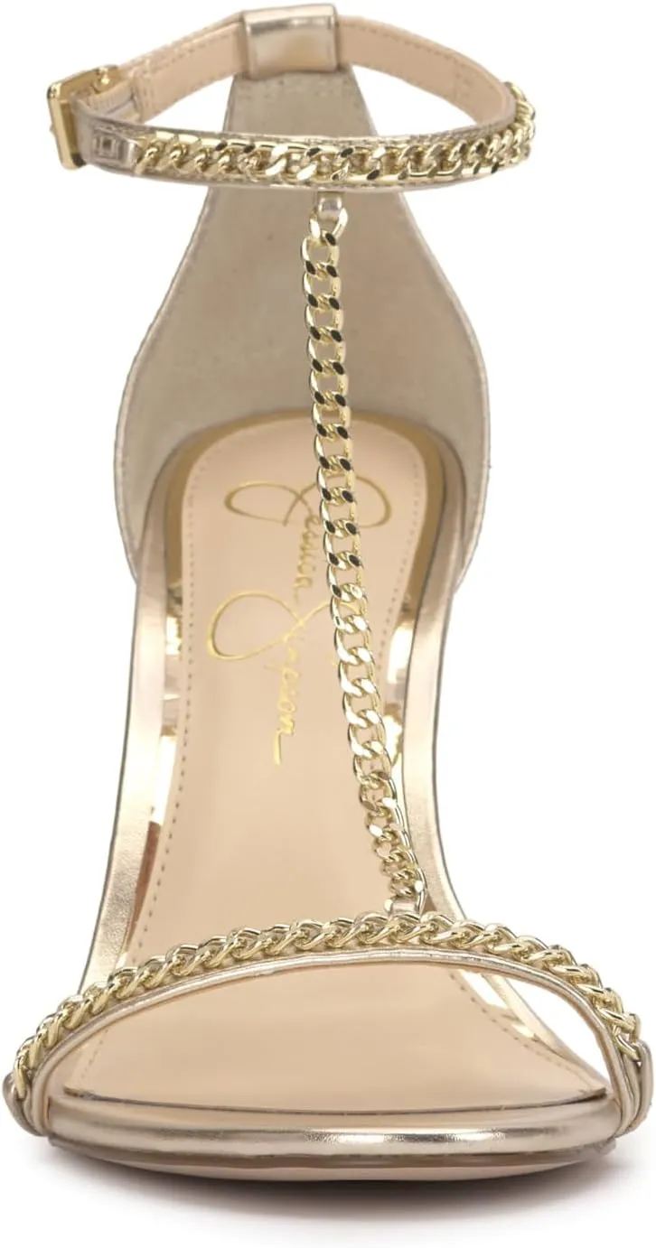 Jessica Simpson Womens Qiven Faux Leather Heels