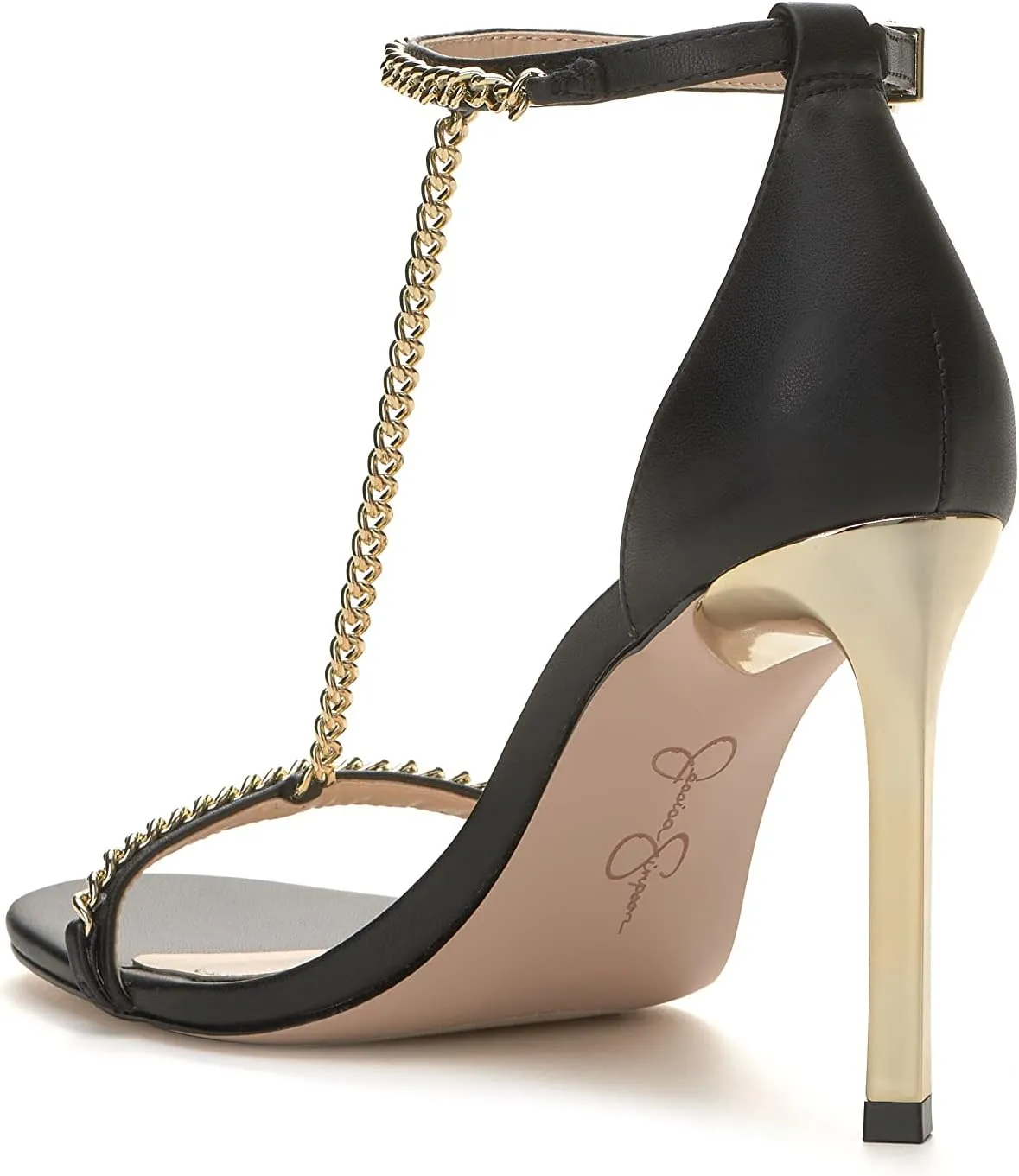 Jessica Simpson Womens Qiven Faux Leather Heels