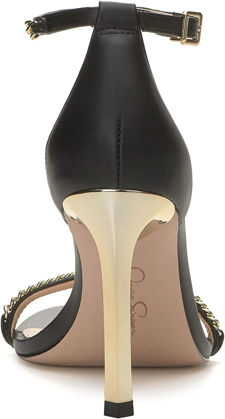 Jessica Simpson Womens Qiven Faux Leather Heels
