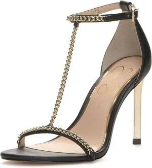 Jessica Simpson Womens Qiven Faux Leather Heels