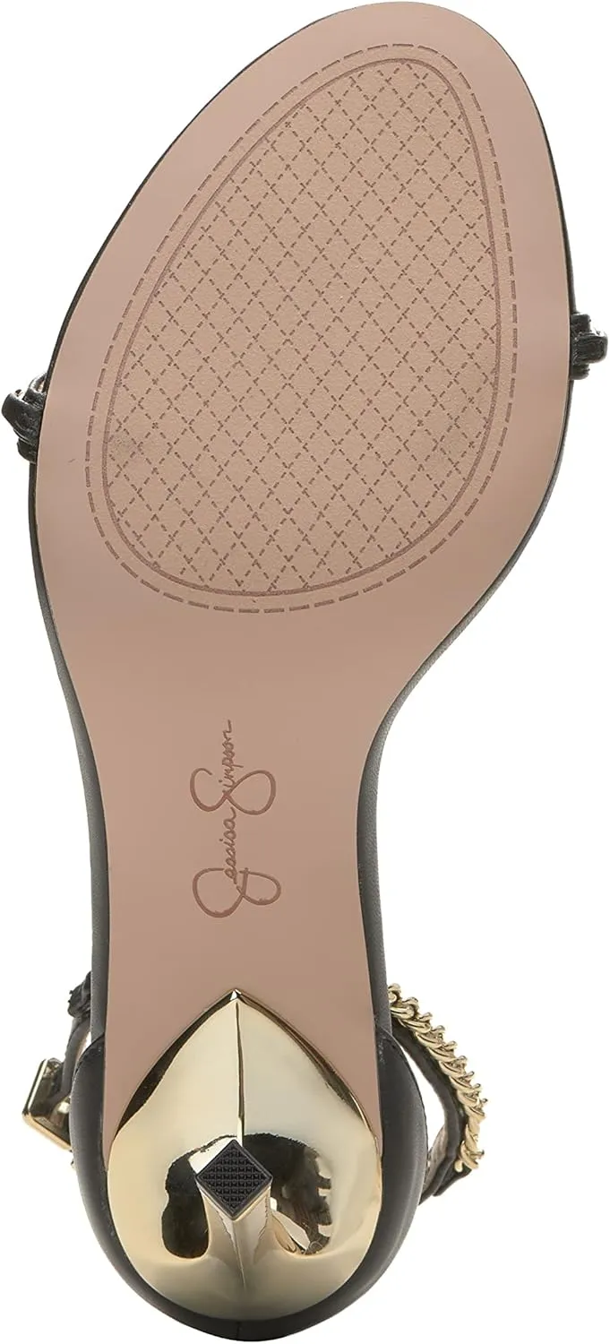 Jessica Simpson Womens Qiven Faux Leather Heels
