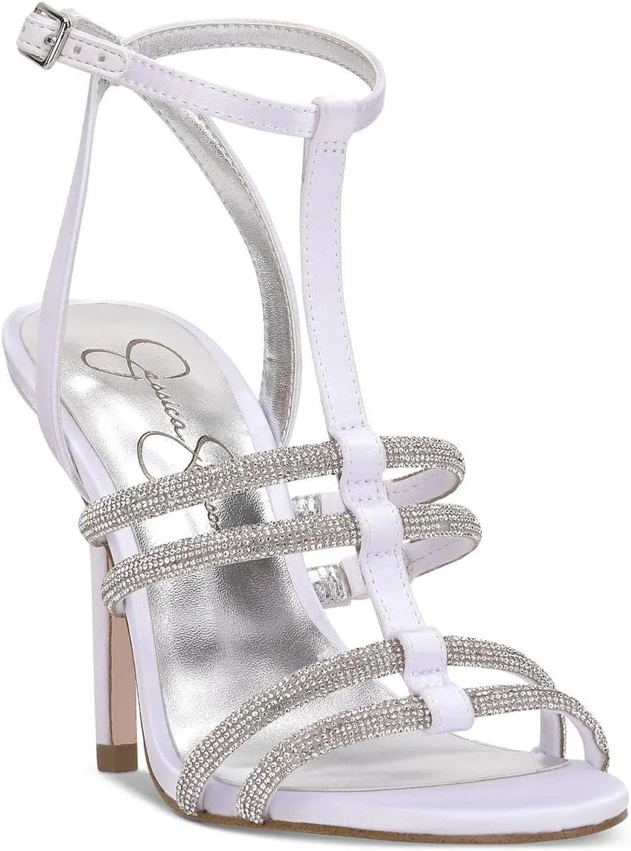 Jessica Simpson Womens Satin Adjustable Pumps