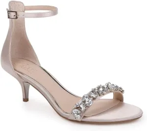 Jewel Badgley Mischka Dash Ankle Strap Kitten Heel