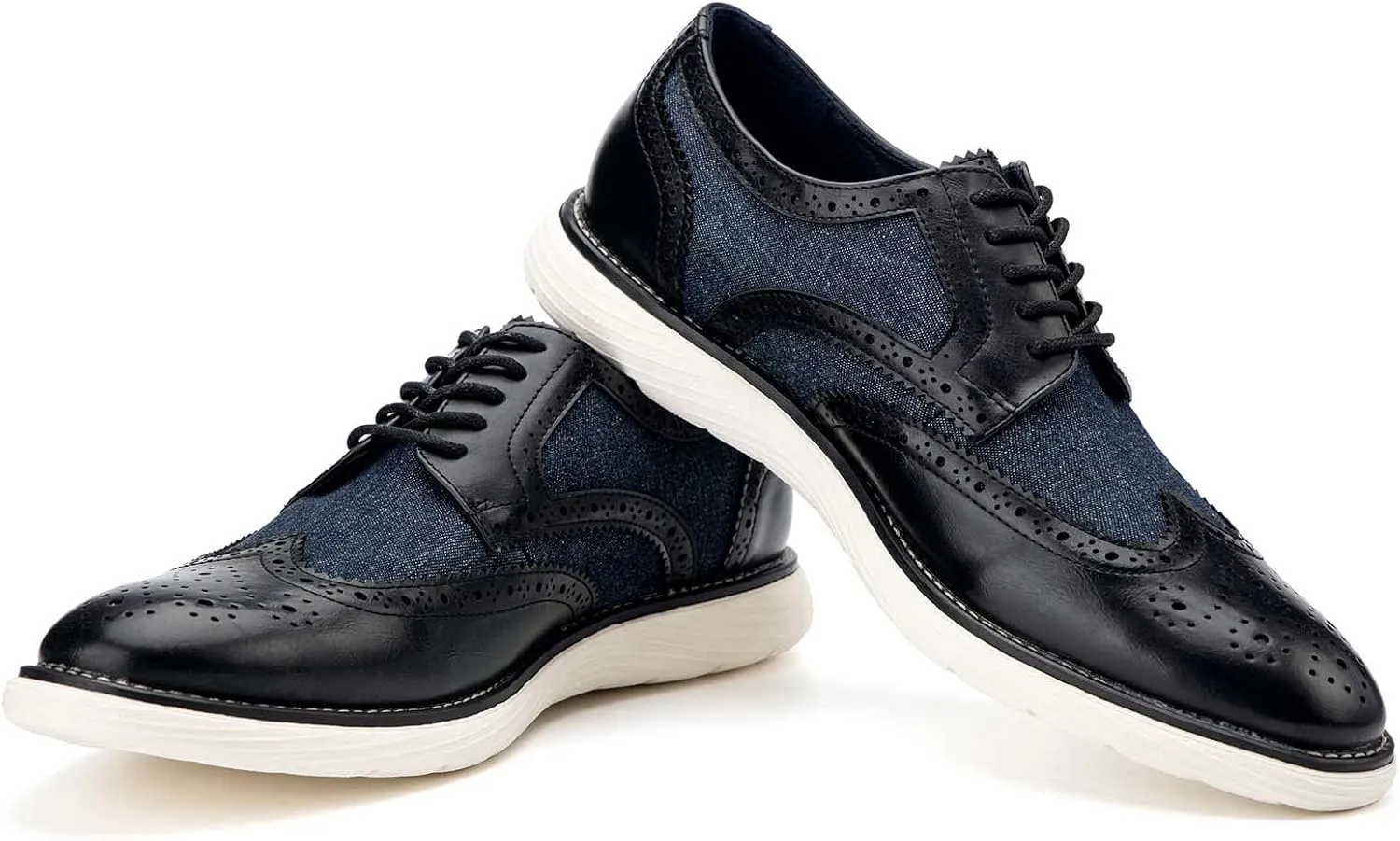 JITAI Men's Oxford Shoes,Dress Shoes Lace-up Wingtip Brogue Shoe Mens Lightweight Fashion Shoes.