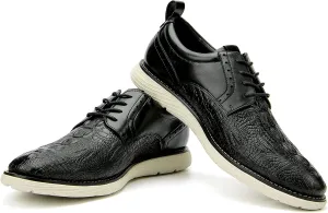 JITAI Men's Oxford Shoes,Dress Shoes Lace-up Wingtip Brogue Shoe Mens Lightweight Fashion Shoes.
