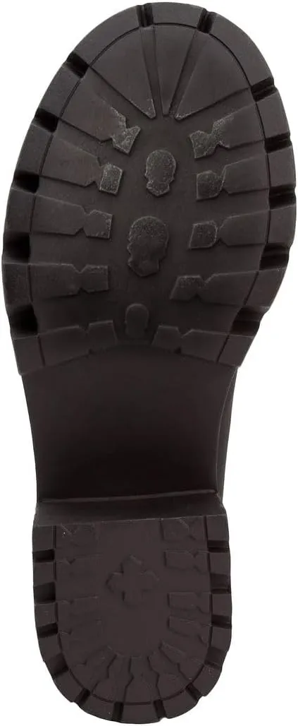 JUICY COUTURE Women's Lace Up Lug Sole Hiker Booties with Faux Fur Cuff, Winter Fashion Ankle Boots, Outdoor Hiking Shoes