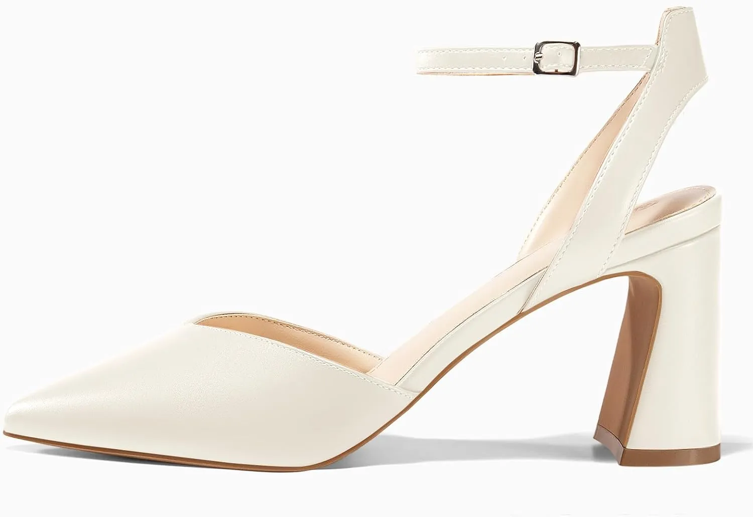 Juliet Holy Womens Closed Toe Heels Chunky Block Heel Ankle Strap Pumps Slingback Heeled Sandals