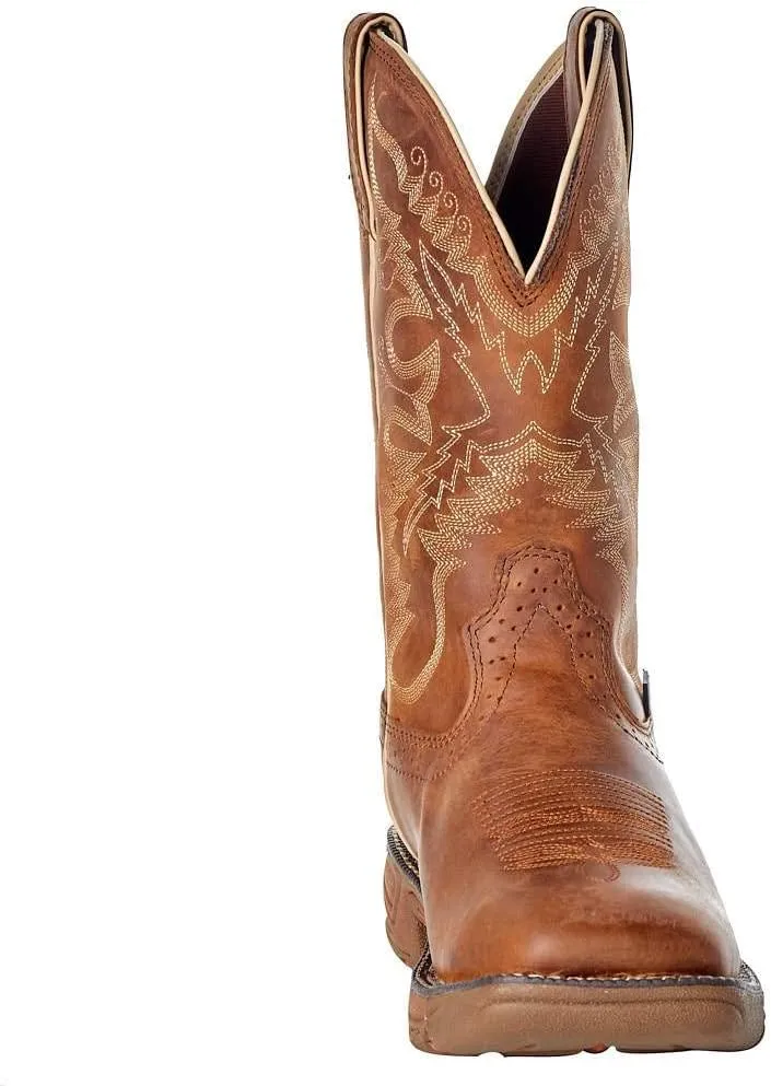 Justin Boot Company Women's Stampede Rush Tan Waterproof Soft Toe Work Boot