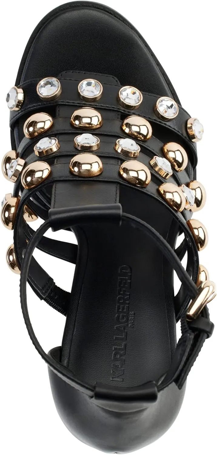 KARL LAGERFELD Women's Brexton T Strap Sandal
