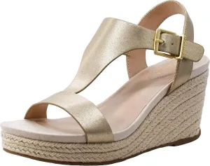 Kenneth Cole REACTION Women's Card T-Strap Wedge Sandal