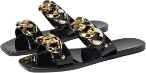 Kenneth Cole Women's Naveen Chain Jelly Flatform Slide Sandal Flat