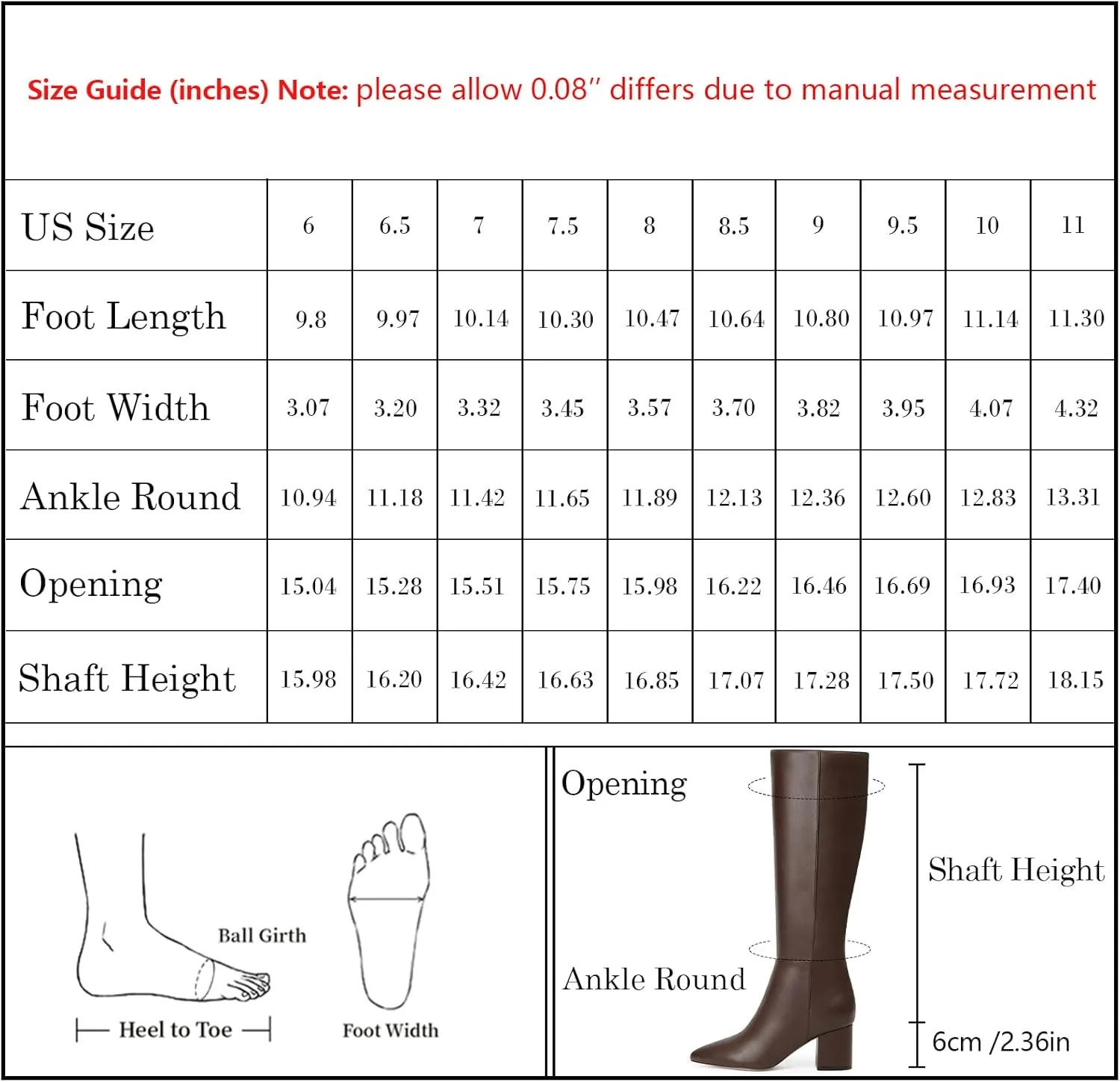 Knee High Boots for Women Chunky Heel Pointed Toe Boots Side Zipper Long Boots