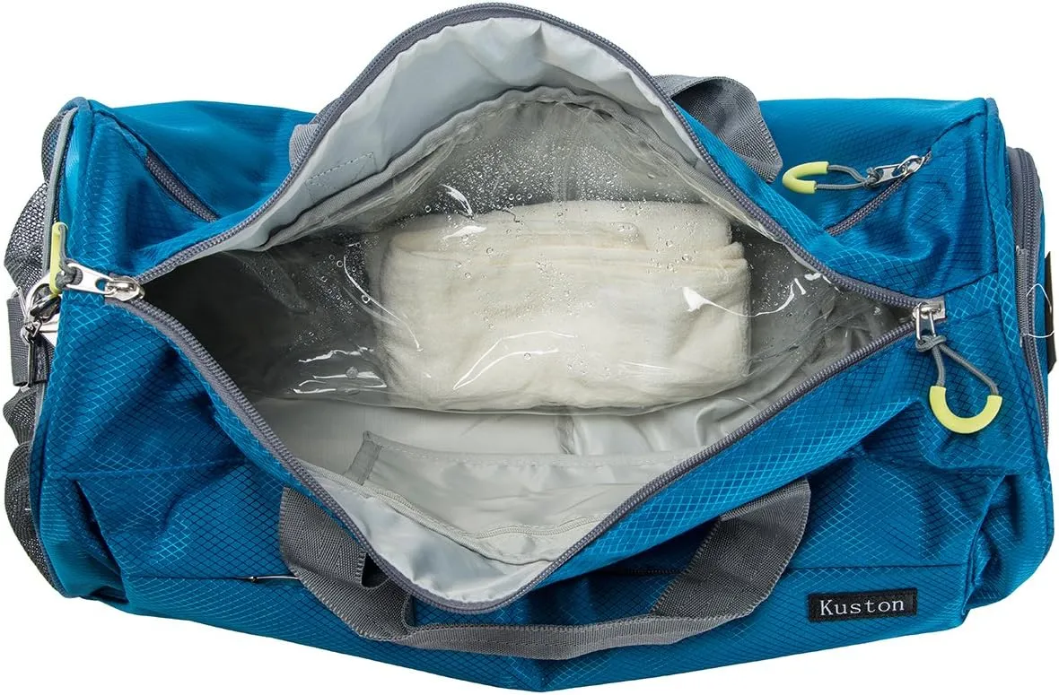 Kuston Sports Small Gym Bag for Men and Women Travel Duffel Bag Workout Bag with Shoes Compartment&Wet Pocket