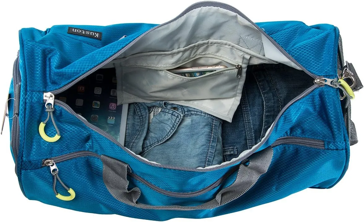 Kuston Sports Small Gym Bag for Men and Women Travel Duffel Bag Workout Bag with Shoes Compartment&Wet Pocket