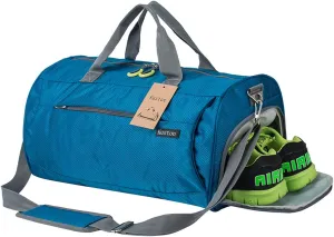 Kuston Sports Small Gym Bag for Men and Women Travel Duffel Bag Workout Bag with Shoes Compartment&Wet Pocket