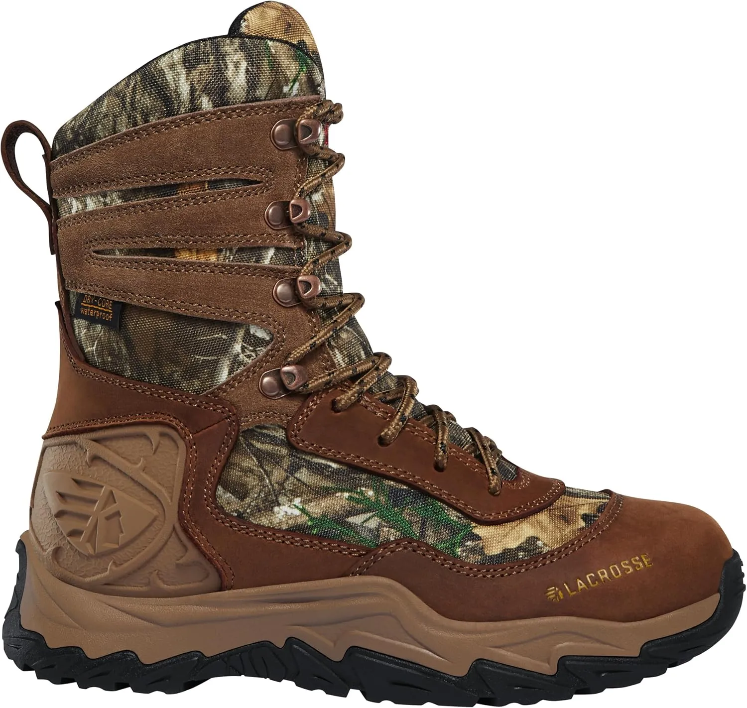 LaCrosse Women’s Windrose 8” Waterproof Hunting Boots with Warming Insulation, Supportive EVA Midsole, and Genuine Leather