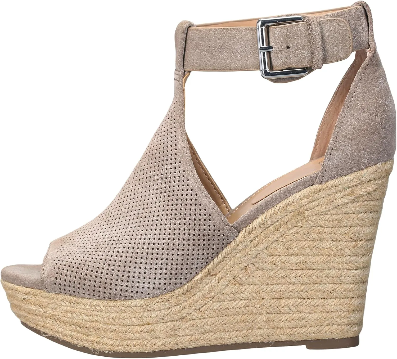 landing craft Women's Peep Toe Platform Sandals Summer Adjustable Buckle Ankle Strap Espadrilles Wedge Sandals
