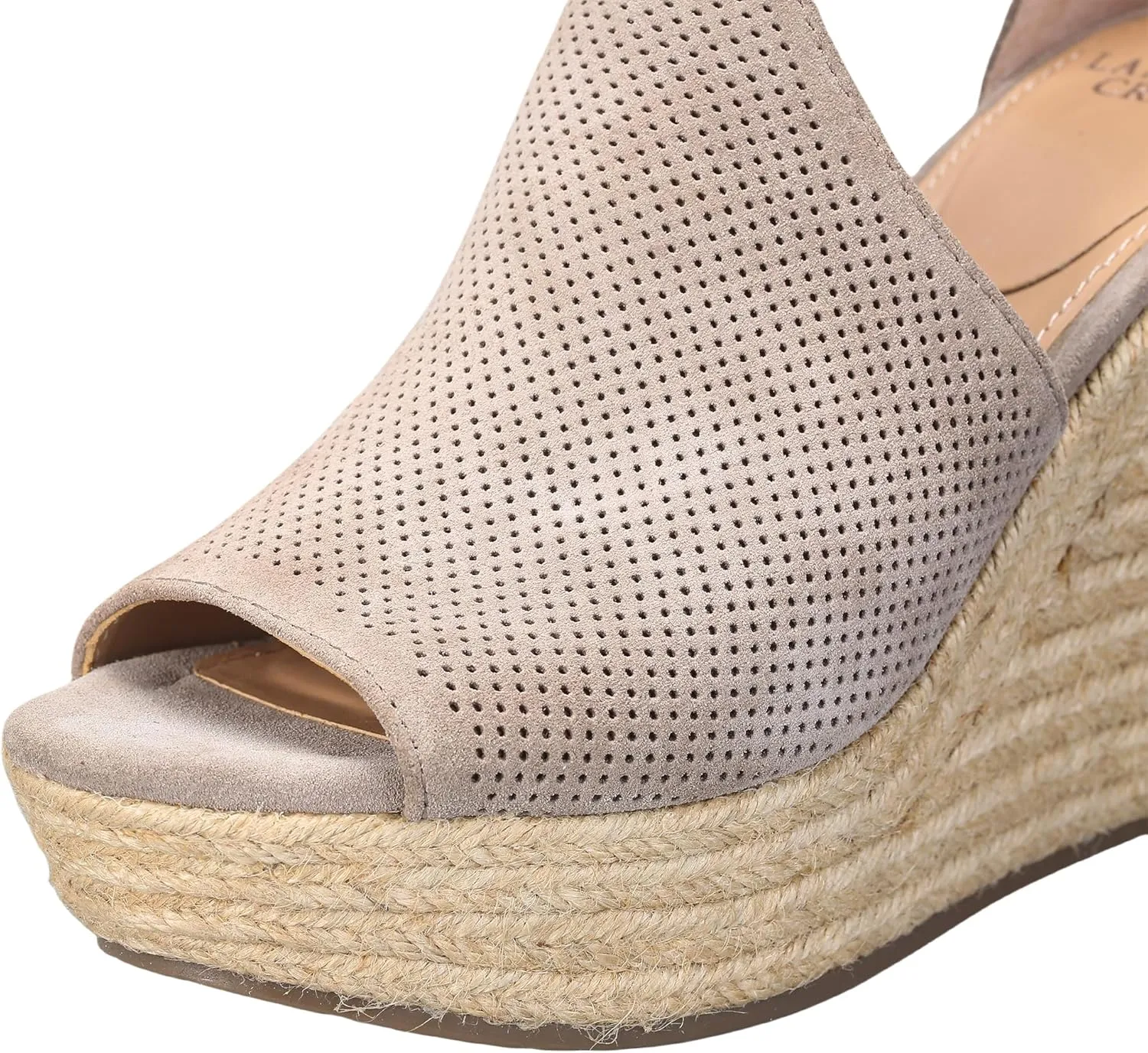 landing craft Women's Peep Toe Platform Sandals Summer Adjustable Buckle Ankle Strap Espadrilles Wedge Sandals