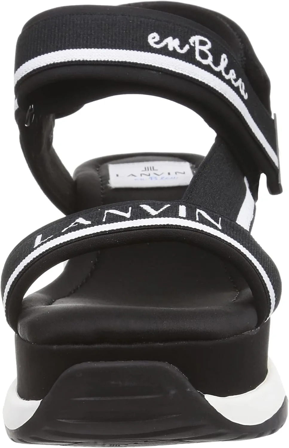 LANVIN en Bleu Women's Platform Back Strap Sandal
