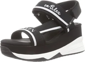 LANVIN en Bleu Women's Platform Back Strap Sandal