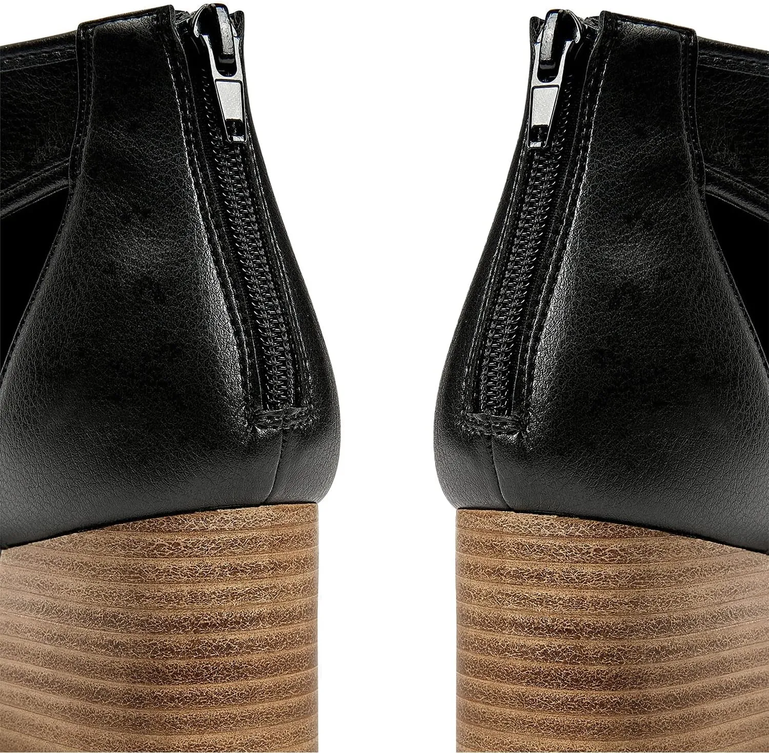 LEHOOR Women Chunky High Heel Booties Suede Open Toe Side Cut-Out Ankle Boots Back Zipper Matte 2” Block Stacked Heel Summer Casual Dress Heeled Ankle Sandal Booties Size 4-13 M US