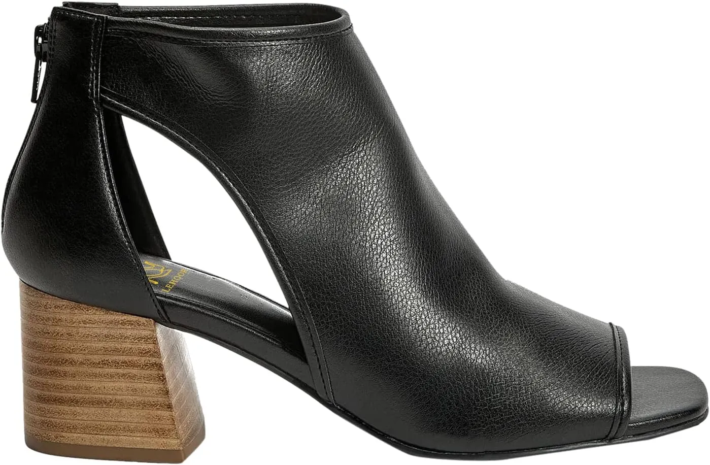 LEHOOR Women Chunky High Heel Booties Suede Open Toe Side Cut-Out Ankle Boots Back Zipper Matte 2” Block Stacked Heel Summer Casual Dress Heeled Ankle Sandal Booties Size 4-13 M US