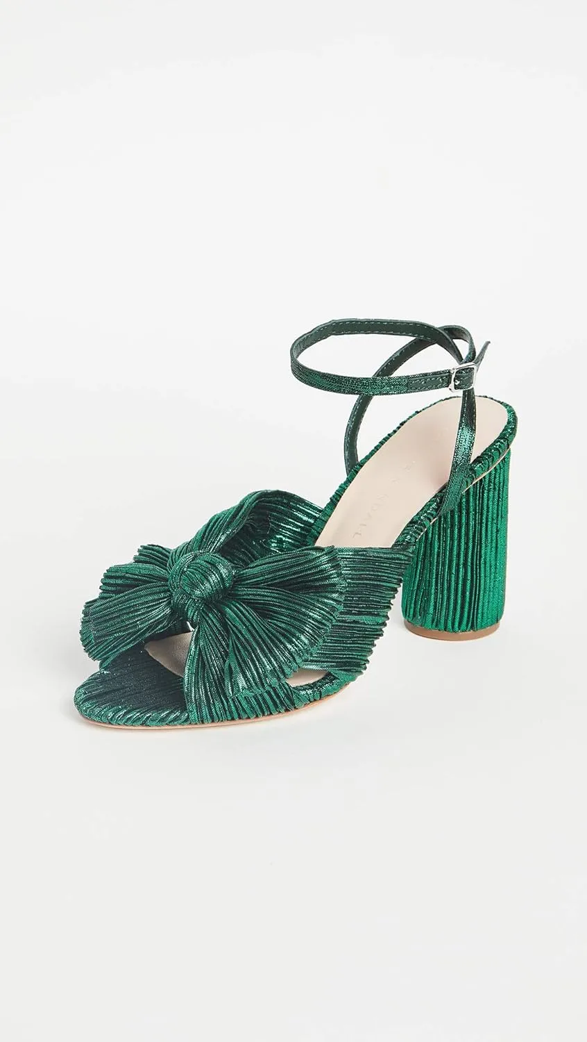 Loeffler Randall Women's Camellia Pleated Bow Heel with Ankle Strap